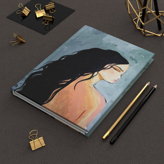 Printify Petit Allegro hardcover notebook with paper pages, featuring a stylish cover design perfect for writing or journaling.