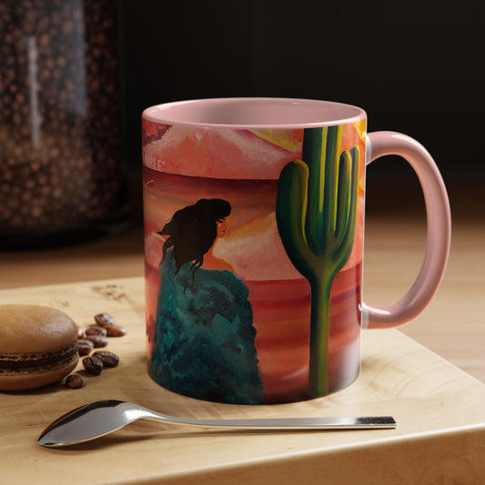 "Trouvaille" Pink Cactus Mug
