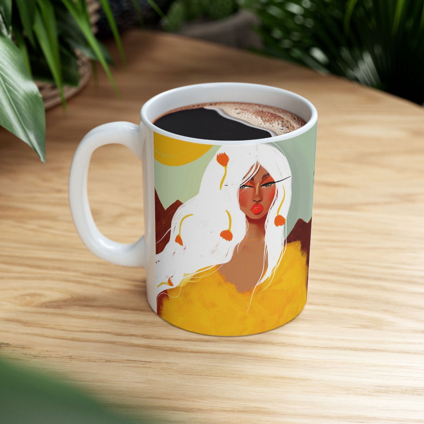 "Golden July" Summer Artwork Coffee Mug