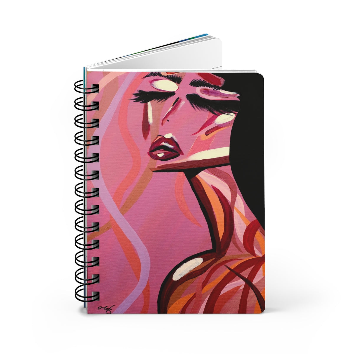 Colors & Curves Spiral Bound Notebook image 1
