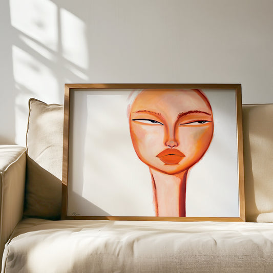 Giclee print titled "Untitled Thoughts" by Aim Straley Art, featuring abstract artwork in muted tones on high-quality paper.