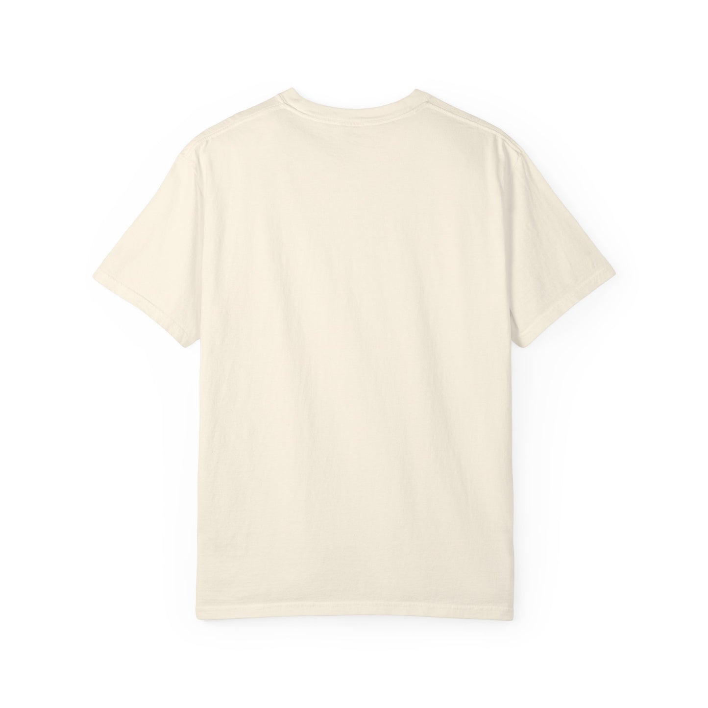 White "Beach Days - Flow State Tee" T-shirt by Printify featuring a relaxed beach-inspired design on soft cotton fabric.