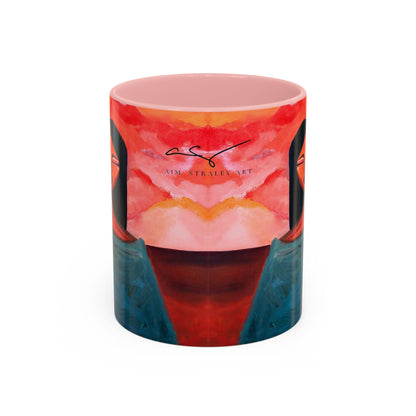 "Pause," Desert Scene Peaceful Woman Mug