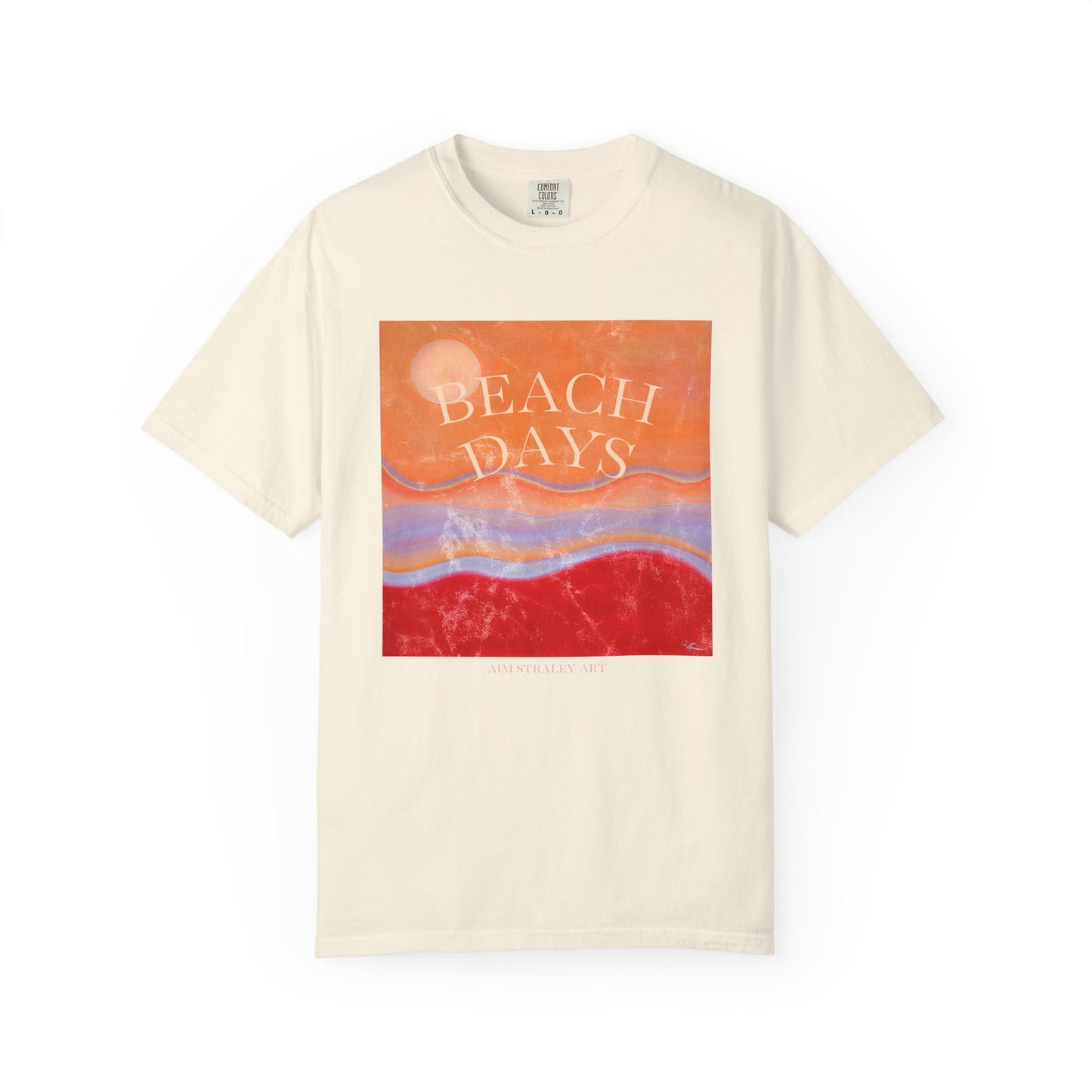 Beach Days Flow State T-Shirt by Printify featuring a relaxed design with beach and surf motifs on a comfortable cotton tee.