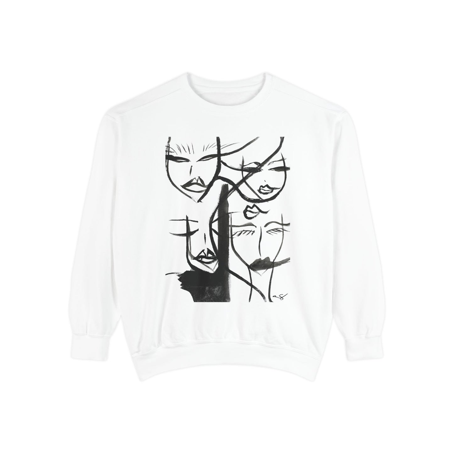Abstract Faces Sweatshirt