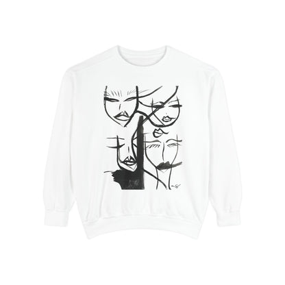 Abstract Faces Sweatshirt