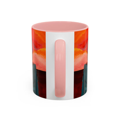 "Pause," Desert Scene Peaceful Woman Mug