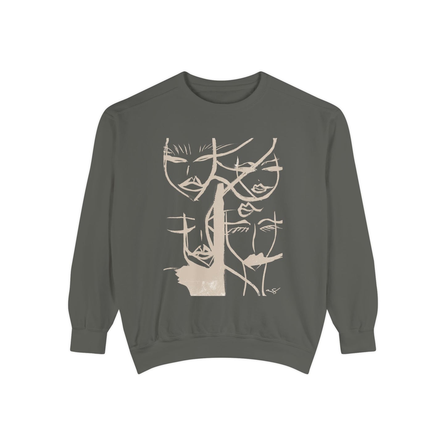 Abstract Faces Sweatshirt