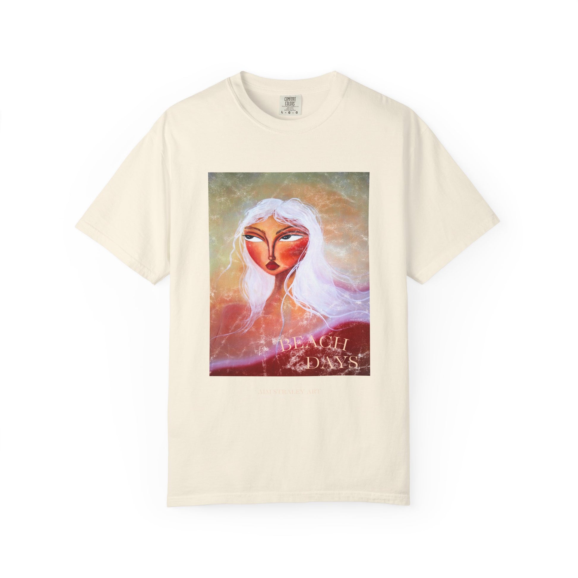 Beach Days Let's Look for Shells T-Shirt by Printify featuring a seaside design and casual fit, perfect for beach outings.