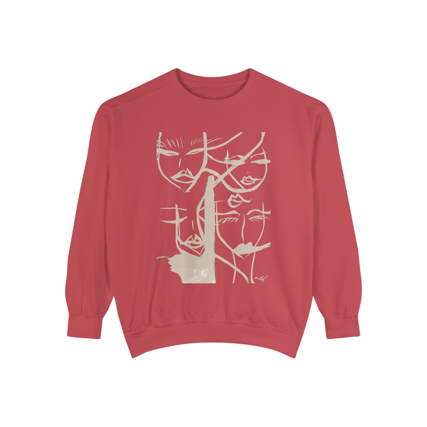 Abstract Faces Sweatshirt