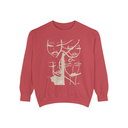 Abstract Faces Sweatshirt