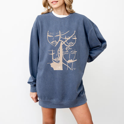 Abstract Faces Sweatshirt