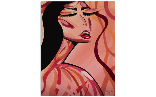Color and Curves #5 print by My Store, showcasing vibrant abstract shapes and smooth curves on high-quality paper.
