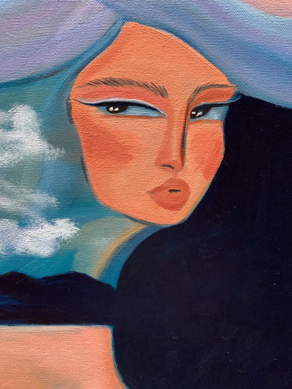 Above The Clouds, Beneath The Waves - 18"x24"