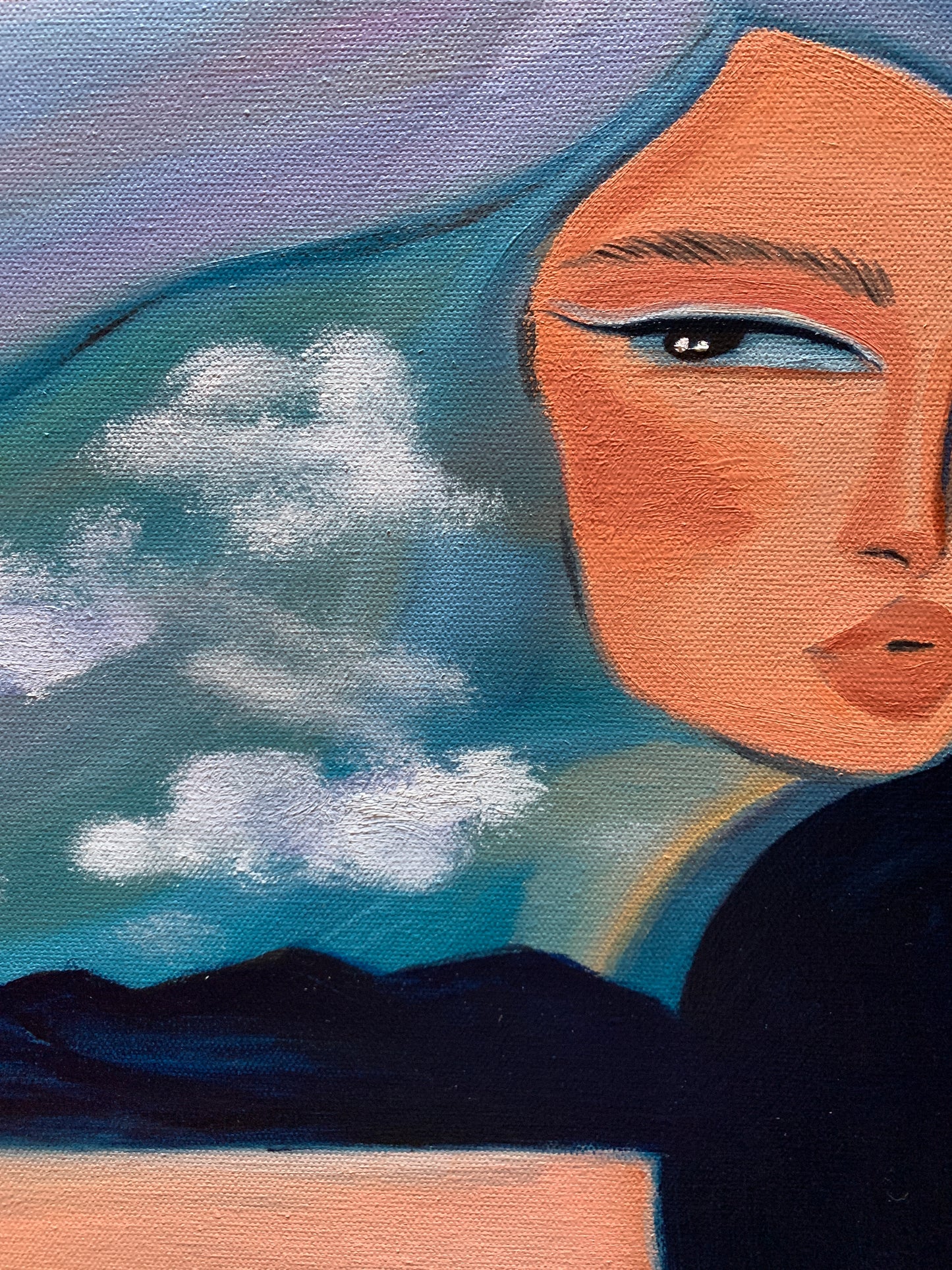 Above The Clouds, Beneath The Waves - 18"x24"