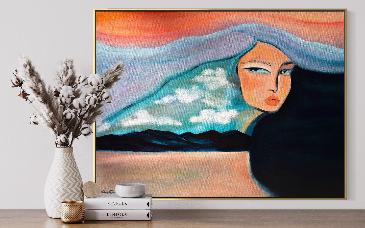 Above The Clouds, Beneath The Waves - 18"x24"