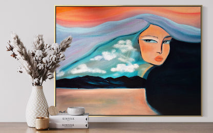 Above The Clouds, Beneath The Waves - 18"x24"