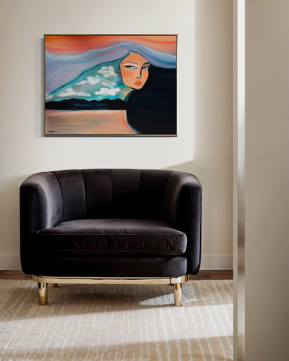 Above The Clouds, Beneath The Waves - 18"x24"