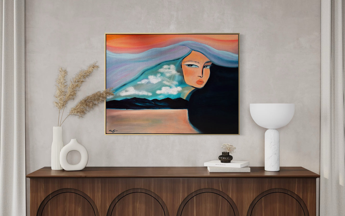 Above The Clouds, Beneath The Waves - 18"x24"