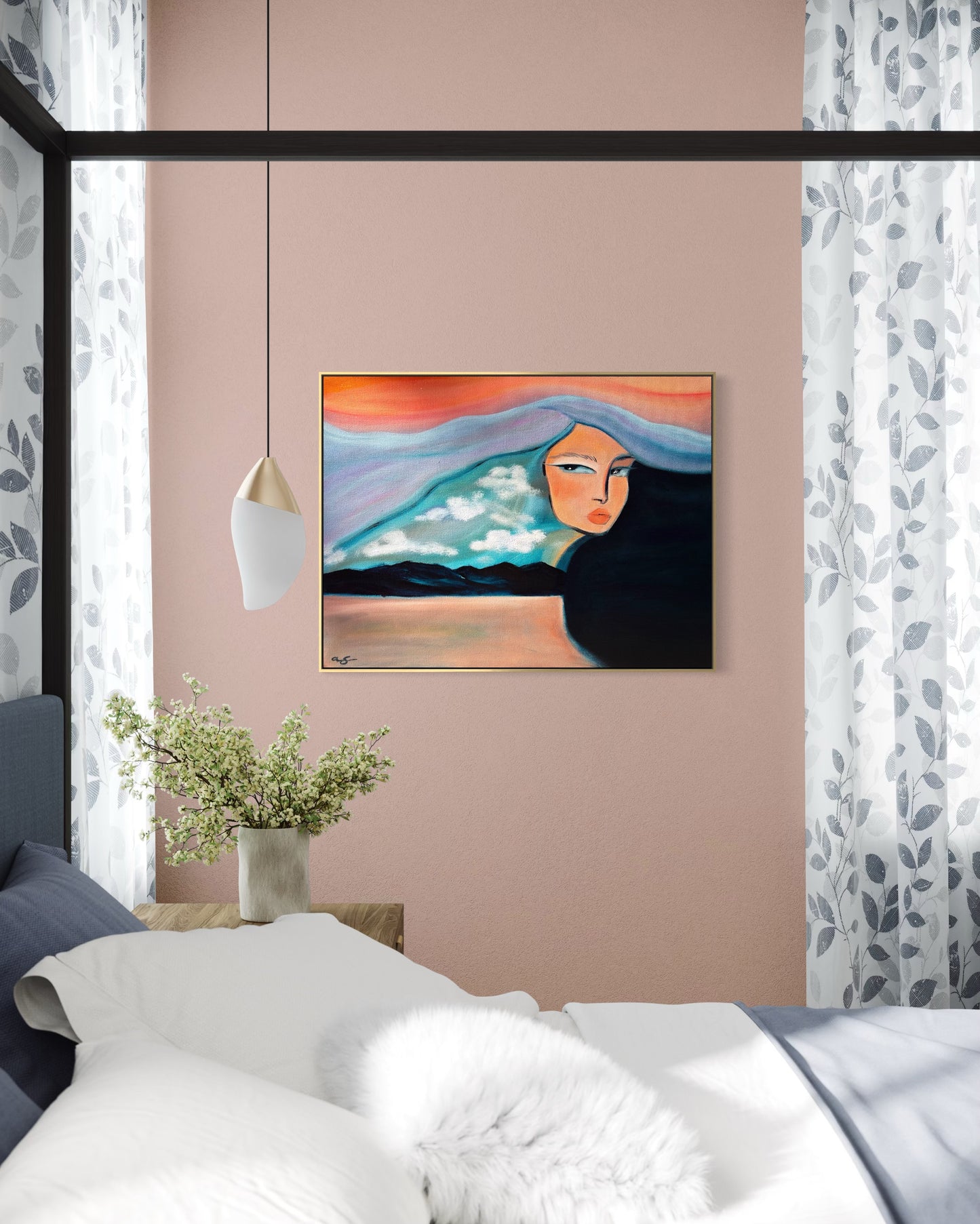 Above The Clouds, Beneath The Waves - 18"x24"