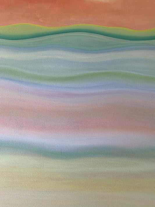A Walk Along the Seafoam - 30"x40"