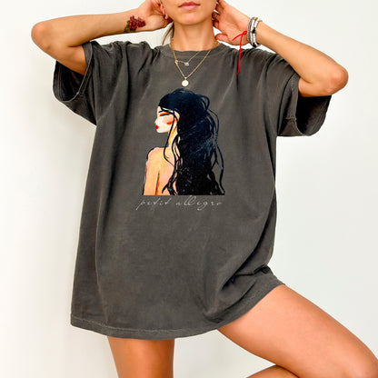 Printify Petit Allegro T-Shirt in vibrant pepper color, featuring a comfortable fit and casual style, shown on a plain background.