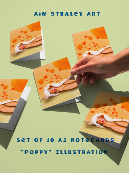 Poppy Notecard Set