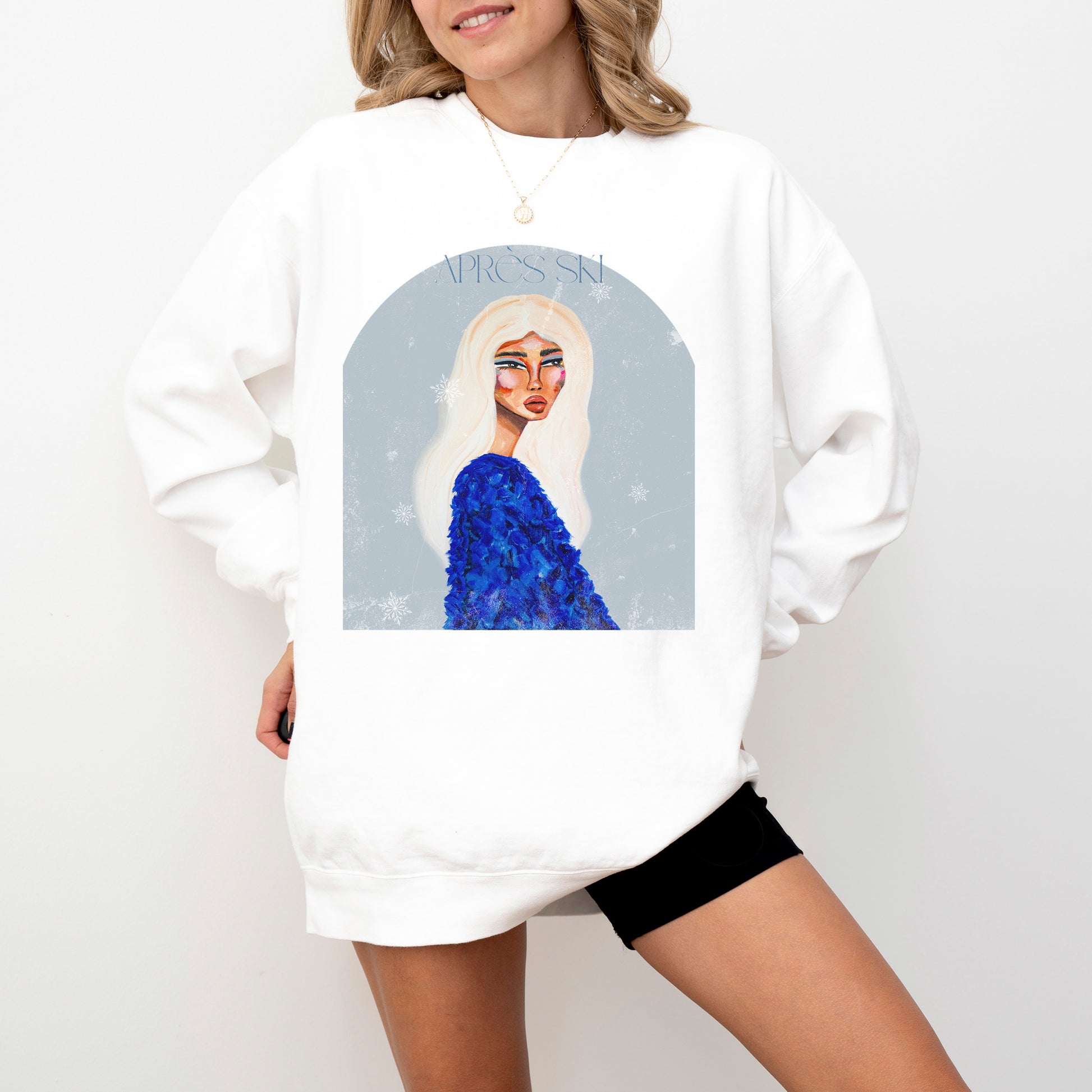 White Printify sweatshirt featuring "How Do You Like Your Tea" text in a casual, comfortable style for everyday wear.
